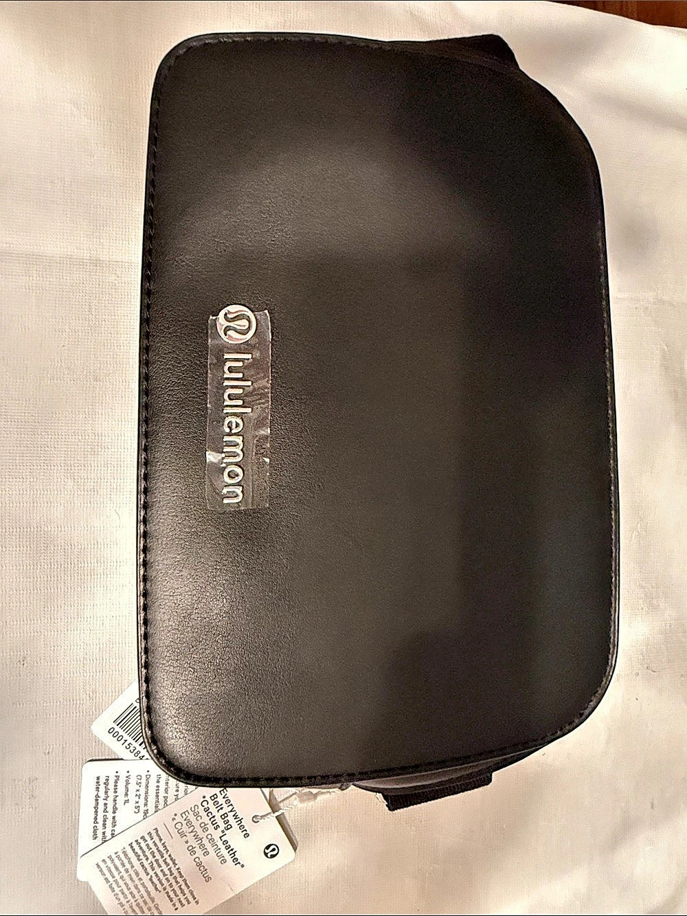 lululemon Everywhere Belt Bag *Cactus Leather* * Black NWT